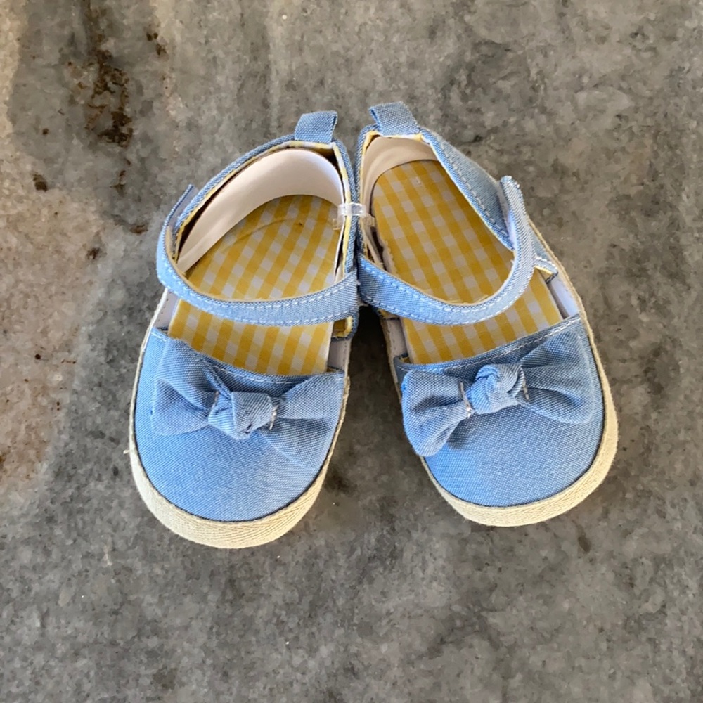Chambray espadrilles sandals